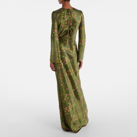 Veronica Beard Gemma Silk-Blend Satin Maxi Dress $698 NEW with tag - Picture 9 of 13